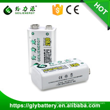 23F6-220 NIMH 9V 280mAh Rechargeable Battery For Rechargeable Microphone
